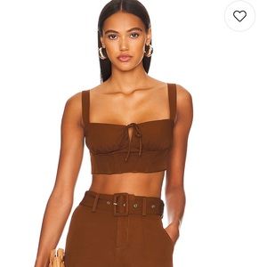 Jodie Top in Brown REMI x REVOLVE